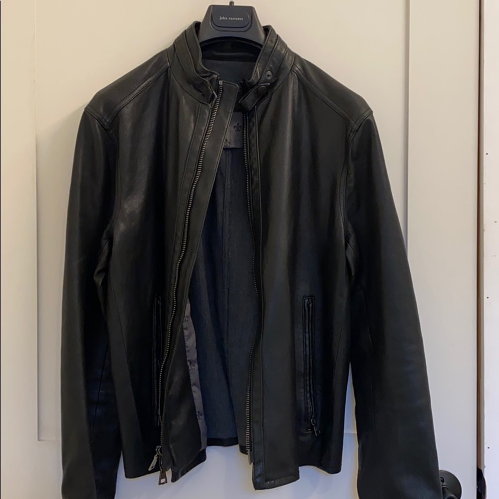 🎉 FINAL MARKDOWN🎉 john varvatos men’s leather jacket - 48